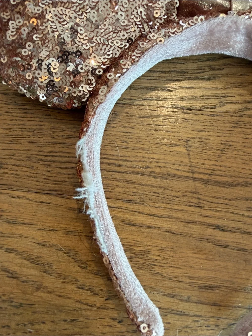 Disney Parks Rose Gold Ears Headband